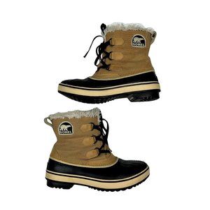 Sorel Tan and Black Winter Boots